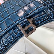 Balenciaga hourglass crocodile leather blue XS 24cm - 2