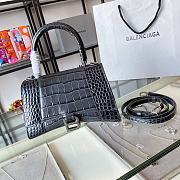 Balenciaga hourglass crocodile leather gray XS 24cm - 4