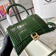 Balenciaga hourglass crocodile leather green XS 24cm - 3