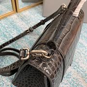 Balenciaga hourglass crocodile leather black XS 24cm - 2