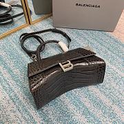 Balenciaga hourglass crocodile leather black XS 24cm - 4