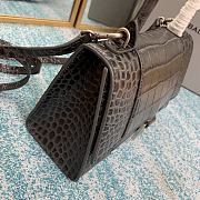 Balenciaga hourglass crocodile leather black XS 24cm - 6