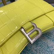 Balenciaga hourglass crocodile leather yellow neon XS 24cm - 6