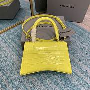 Balenciaga hourglass crocodile leather yellow neon XS 24cm - 3