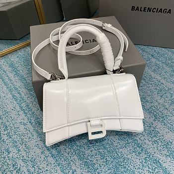 Balenciaga hourglass 8896 white leather 21cm