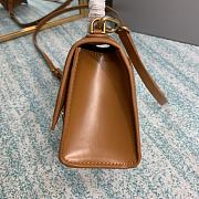 Balenciaga hourglass 8896 brown leather 21cm - 6