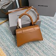 Balenciaga hourglass 8896 brown leather 21cm - 4