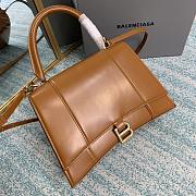 Balenciaga hourglass 8892 brown leather 30cm - 5