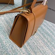 Balenciaga hourglass 8892 brown leather 30cm - 3