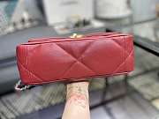 Chanel 19 Handbag Soft Lambskin 26 Medium Ruby AS1160  - 5