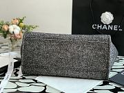 Chanel Shopping Bag 38 Black Canvas - 4