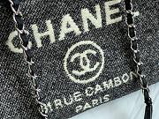Chanel Shopping Bag 38 Black Canvas - 2
