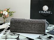 Chanel Shopping Bag 36 Black Canvas  - 5