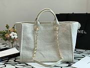 Chanel Shopping Bag 38 Beige Canvas  - 6