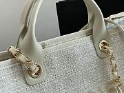 Chanel Shopping Bag 38 Beige Canvas  - 3