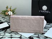 Chanel Shopping Bag 38 Pink Canvas  - 3