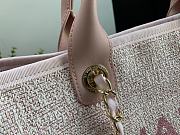 Chanel Shopping Bag 38 Pink Canvas  - 2