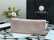 Chanel Shopping Bag 36 Pink Canvas  - 4