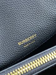 Burberry Small Title Check 26 Tote Bag Black Calfskin - 4