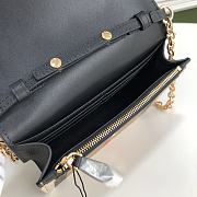 Burberry Vintage 19 Shoulder Bag Black 1441 - 4