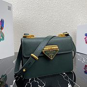 Prada Symbole 20 Saffiano Green Leather 1BD270 - 1