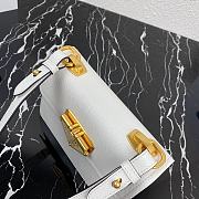 Prada Symbole 20 Saffiano White Leather 1BD270 - 5