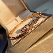 Okify Bvlgari Serpenti Viper 18 KT Bracelet Set with Demi Pave Diamonds - 5