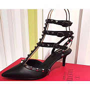 Valentino High Heeled Shoes 6.5cm Full Black 7419 - 3