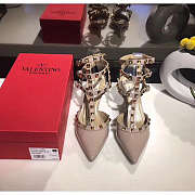 Valentino High Heeled Shoes 6.5cm Beige 7422 - 1