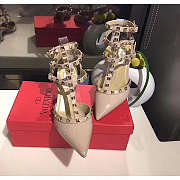 Valentino High Heeled Shoes 6.5cm Beige 7422 - 3