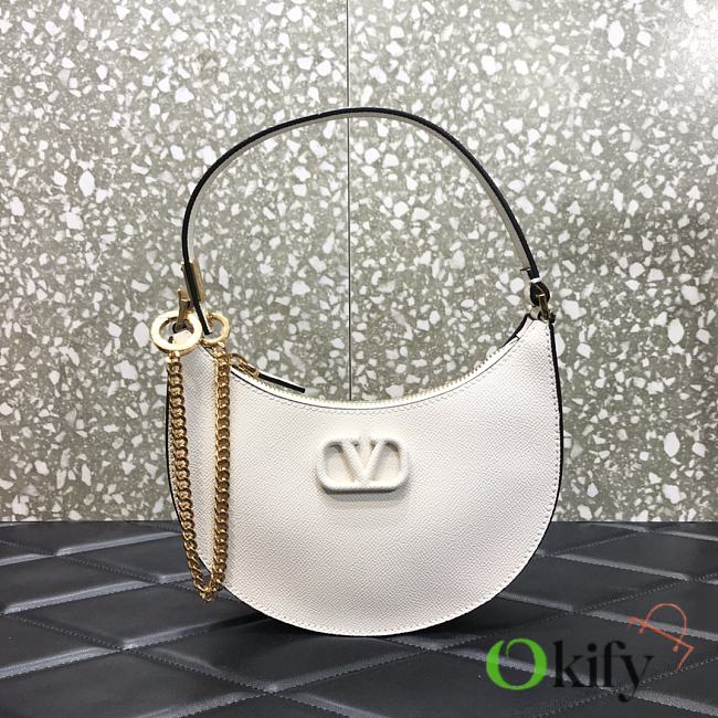 Valentino Chain 20 Shoulder Bag White 0707# - 1