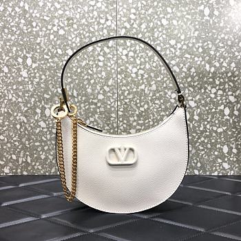 Valentino Chain 20 Shoulder Bag White 0707#