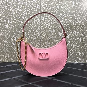 Valentino Chain 20 Shoulder Bag Flamingo Pink 0707#