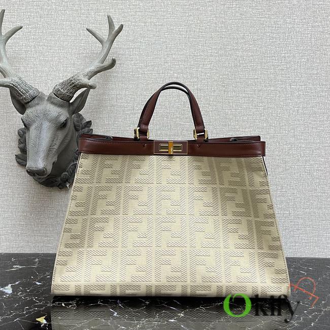 Fendi Peekaboo X Tote Cream 41cm - 1