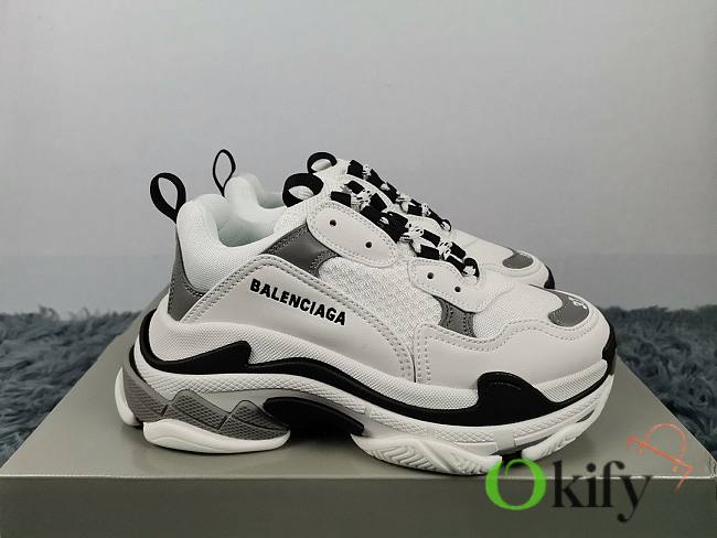 Balenciaga Triple S Sneaker Black and White 7499 - 1