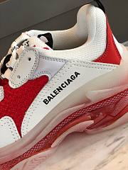 Balenciaga Triple S Sneaker Red and White 7502 - 2