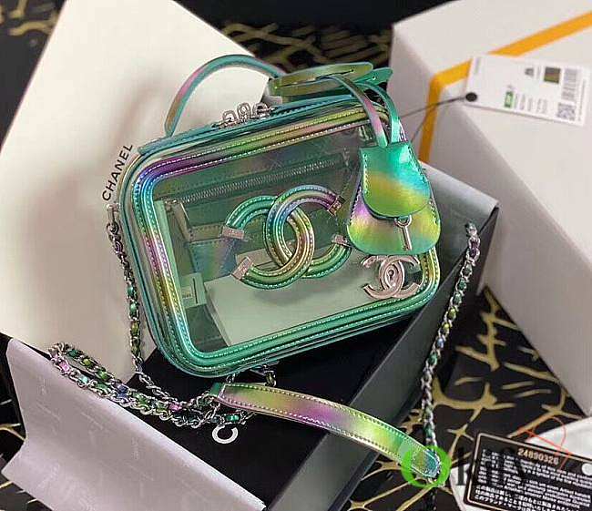 Chanel Vanity Case Green 17cm - 1