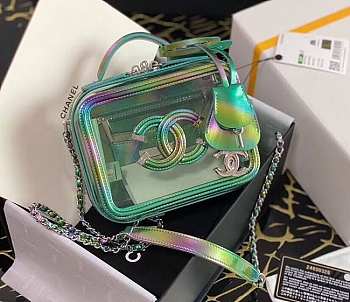 Chanel Vanity Case Green 17cm