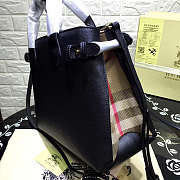 Burberry Classic 34 Black Leather Tote Bag - 6
