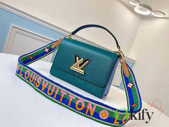 Louis Vuitton Twist MM 23 Handbag Blue M55851 - 1