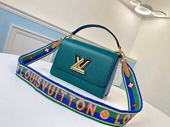 Louis Vuitton Twist MM 23 Handbag Blue M55851