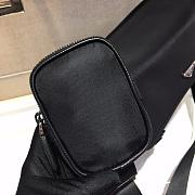 Prada Nylon and Saffiano Leather Bag 32 Black 2VD768B  - 4