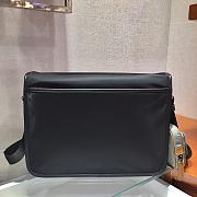 Prada Nylon and Saffiano Leather Bag 32 Gray 2VD768B - 4