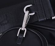 Prada Nylon and Saffiano Leather Bag 23 Black 2VH048  - 6