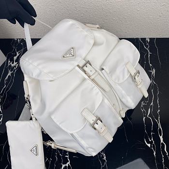Prada nylon backpack 32 white 1BZ811 