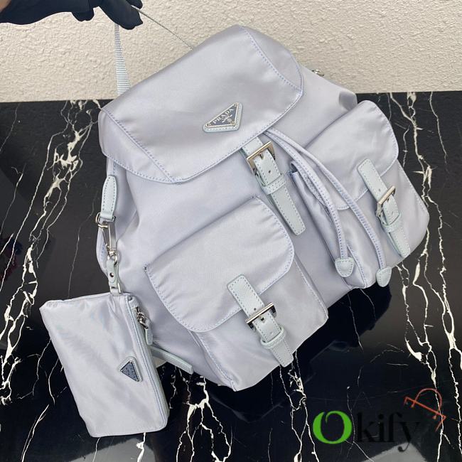 Prada nylon backpack 32 cornflower 1BZ811  - 1