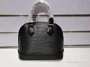 Louis Vuitton Alma BB STRIPE Epi Leather Noir M40862 24cm  - 1