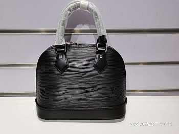 Louis Vuitton Alma BB STRIPE Epi Leather Noir M40862 24cm 