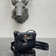 Dior Mini Shoulder Bag Black Leather  - 5