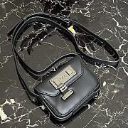 Dior Mini Shoulder Bag Black Leather  - 4